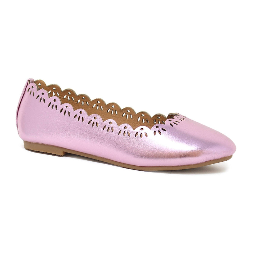 FRIDA-Girls perforated Slip On Ballet flat shoes - Wear with style