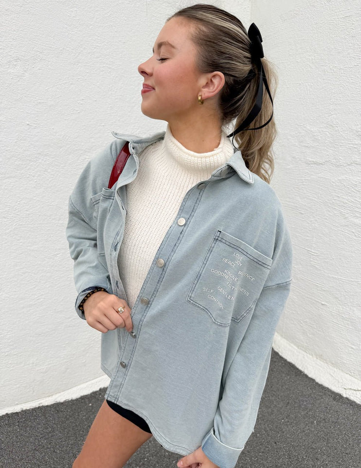 Fruit of the Spirit Shacket - Wear with style