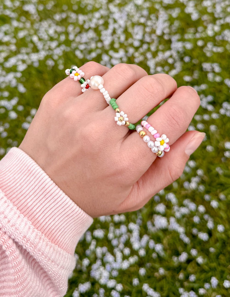 Garden Beaded Ring Set - Wear with style