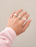 Garden Beaded Ring Set - Wear with style