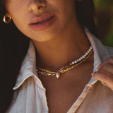 Garnet Pearl Necklace - Wear with style