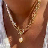 Garnet Pearl Necklace - Wear with style