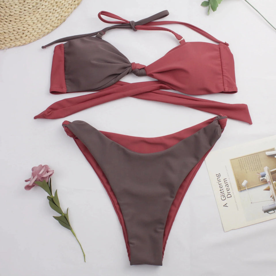 Geelal two piece two color swimsuit - Wear with style