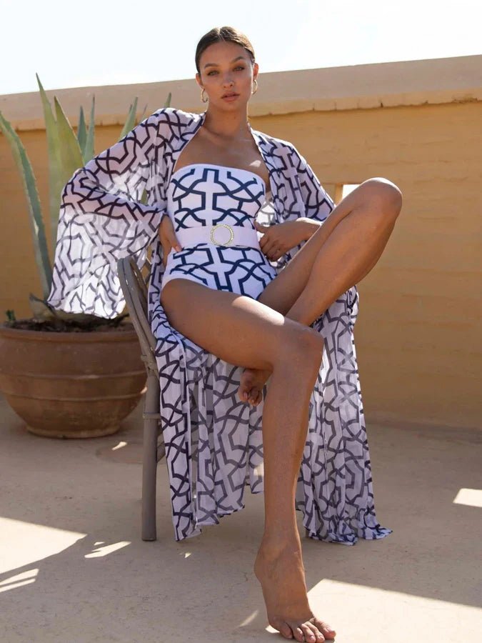 Geometric Shapes one piece swimsuit - Wear with style