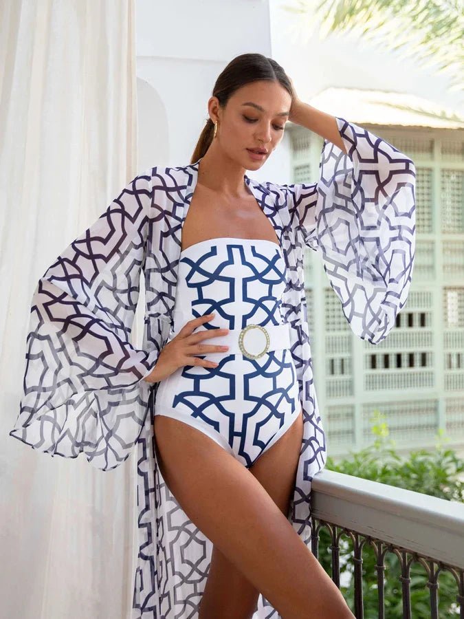 Geometric Shapes one piece swimsuit - Wear with style