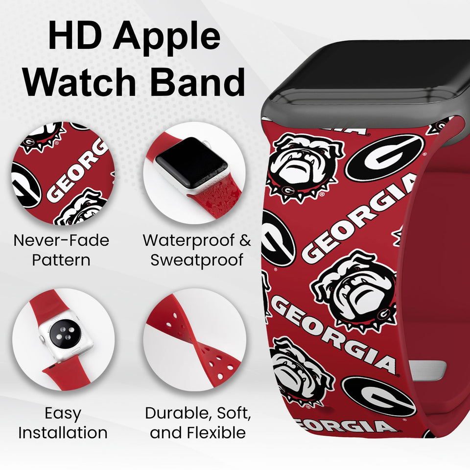 Georgia Bulldogs HD Apple Watch Band - Wear with style