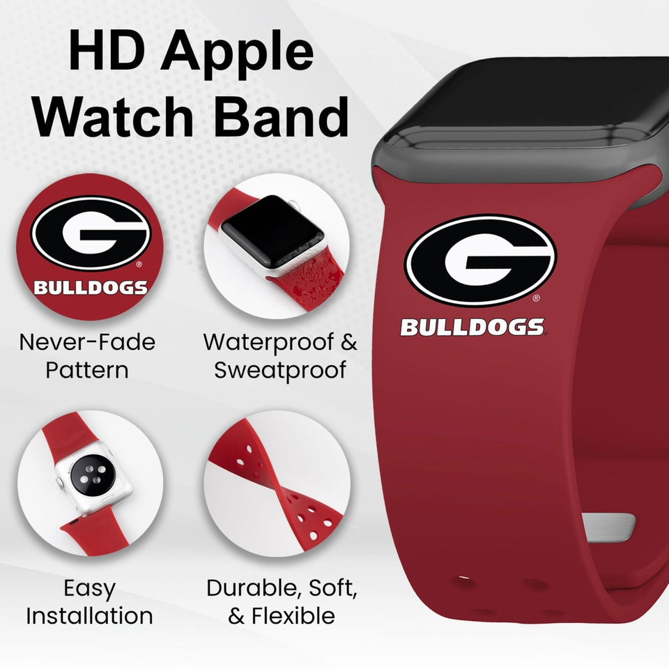 Georgia Bulldogs HD Apple Watch Band - Wear with style