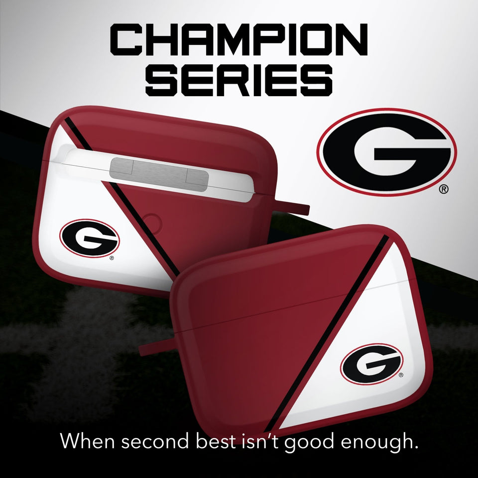 Georgia Bulldogs HDX Champion Series Apple AirPods Pro 1 & 2 Case Cover - Wear with style