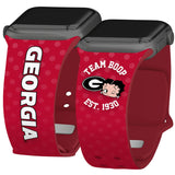 Georgia Bulldogs X Betty Boop HD Apple Watch Band - Wear with style