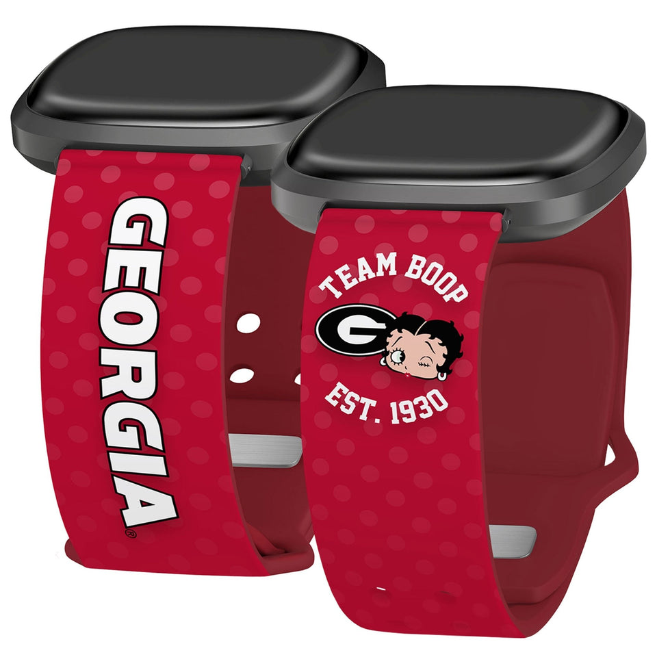 Georgia Bulldogs X Betty Boop HD Fitbit Versa 3 & Sense Watch Band - Wear with style