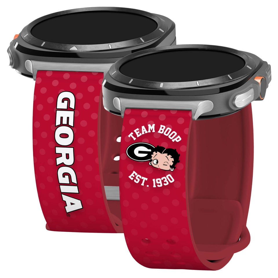 Georgia Bulldogs X Betty Boop HD Samsung Galaxy Watch Ultra Watch Band - Wear with style