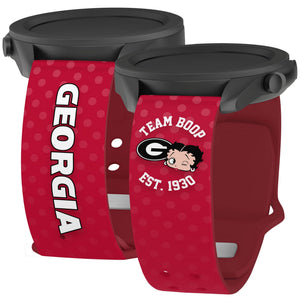 Georgia Bulldogs X Betty Boop HD Watchband for Samsung, Garmin, Fossil, and More - Wear with style