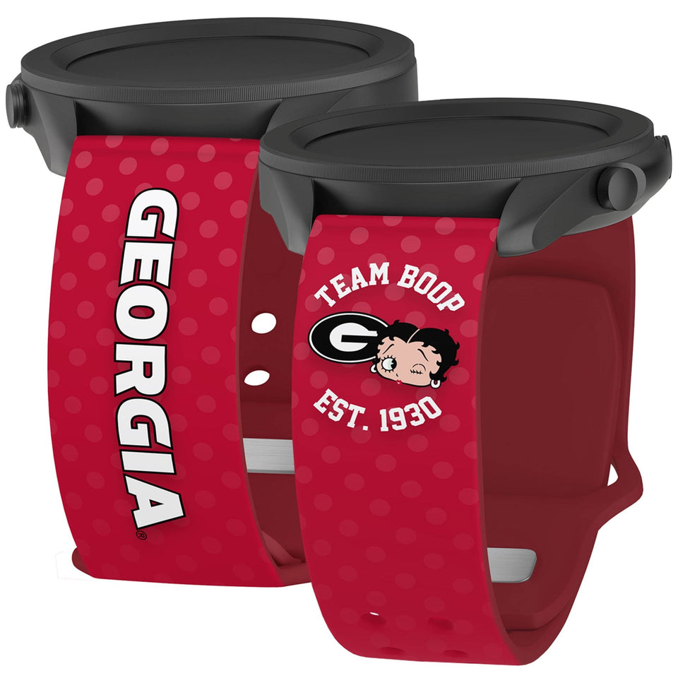 Georgia Bulldogs X Betty Boop HD Watchband for Samsung, Garmin, Fossil, and More - Wear with style