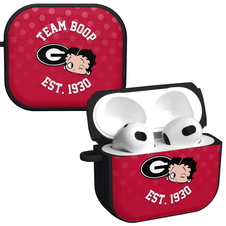 Georgia Bulldogs X Betty Boop HDX Apple AirPods Gen 3 Case Cover - Wear with style
