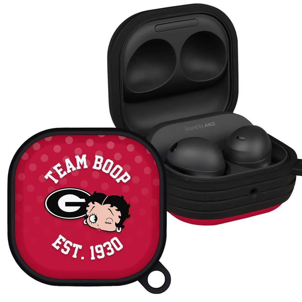 Georgia Bulldogs X Betty Boop HDX Samsung Galaxy Buds Pro & Buds Live Case Cover - Wear with style