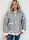 Gingham Jacket-Blue/Cream - Wear with style