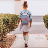 Girls Backpack with Glitter Varsity Letters - Mini Tie Dye - Wear with style