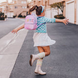 Girls Backpack with Glitter Varsity Letters - Mini Tie Dye - Wear with style