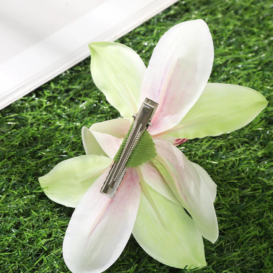 Gladiolus Flowers Small Hair Clip accessory - Wear with style