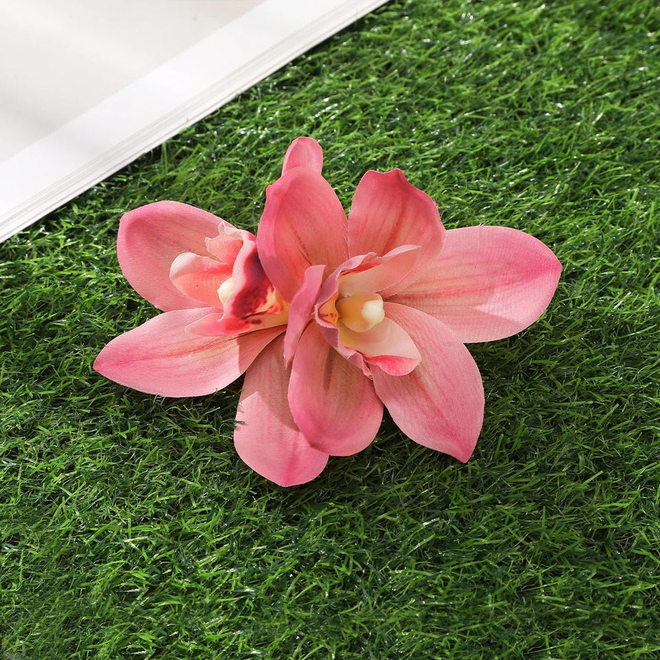 Gladiolus Flowers Small Hair Clip accessory - Wear with style