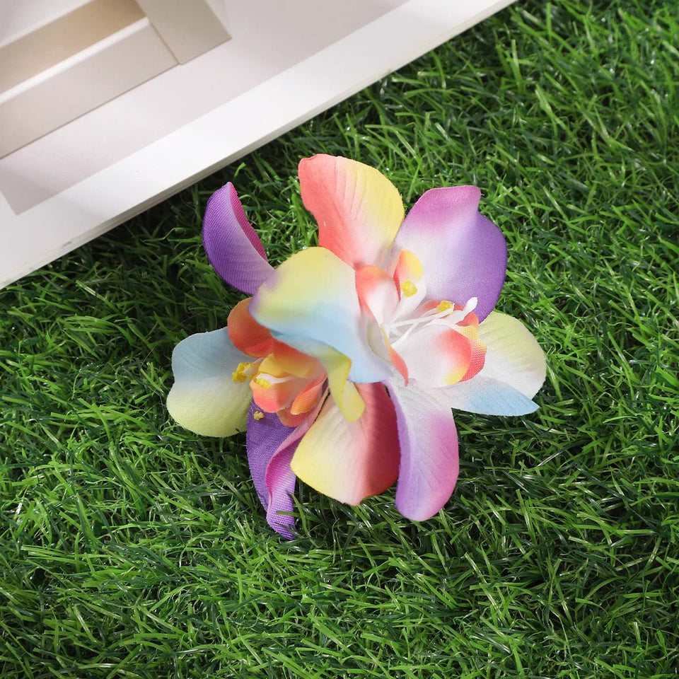 Gladiolus Flowers Small Hair Clip accessory - Wear with style