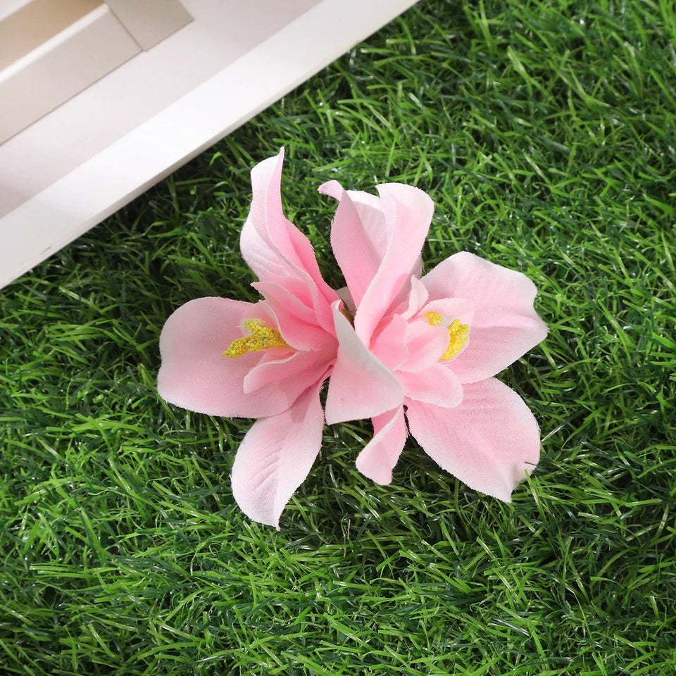 Gladiolus Flowers Small Hair Clip accessory - Wear with style