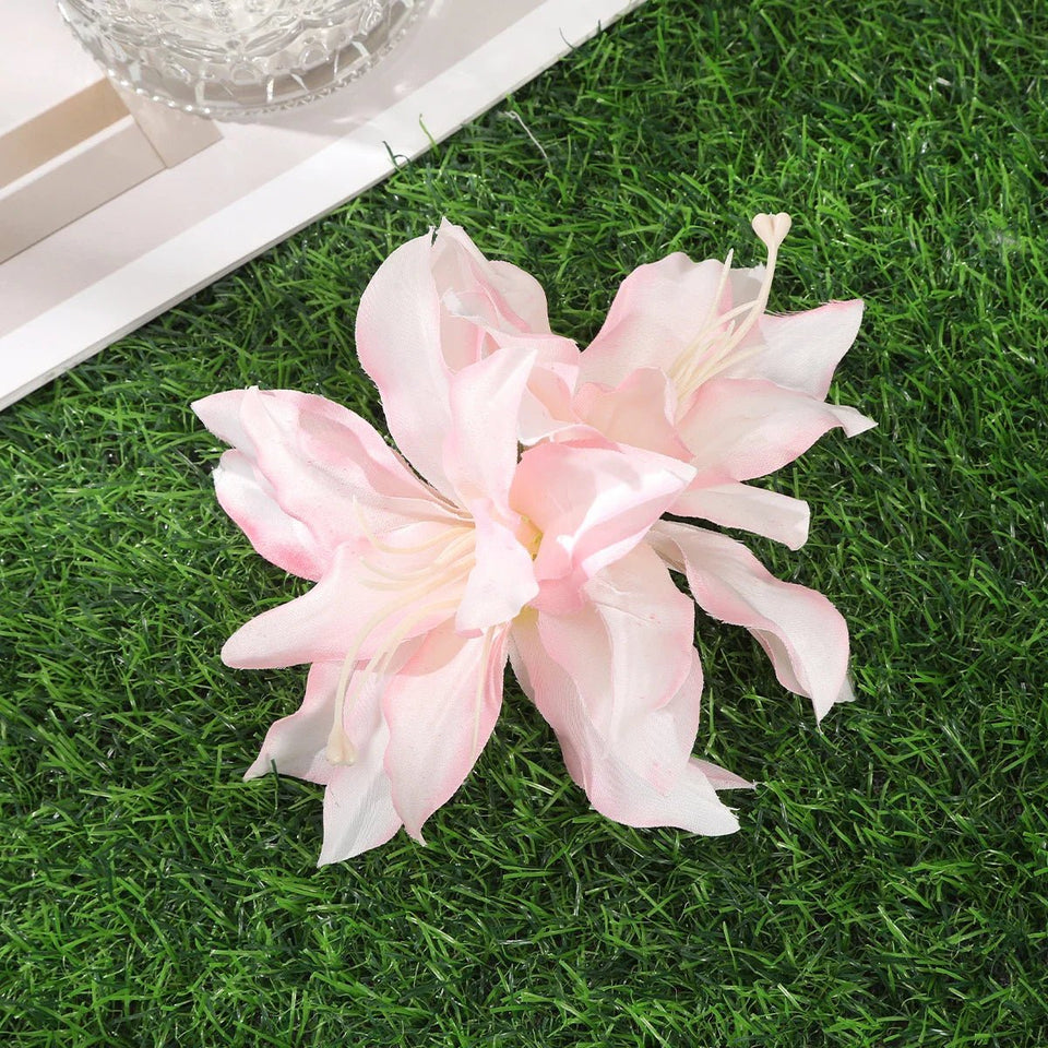 Gladiolus Flowers Small Hair Clip accessory - Wear with style