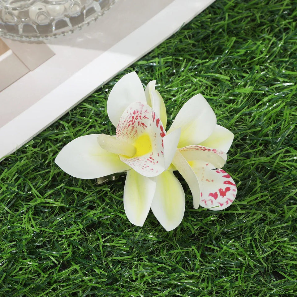 Gladiolus Flowers Small Hair Clip accessory - Wear with style