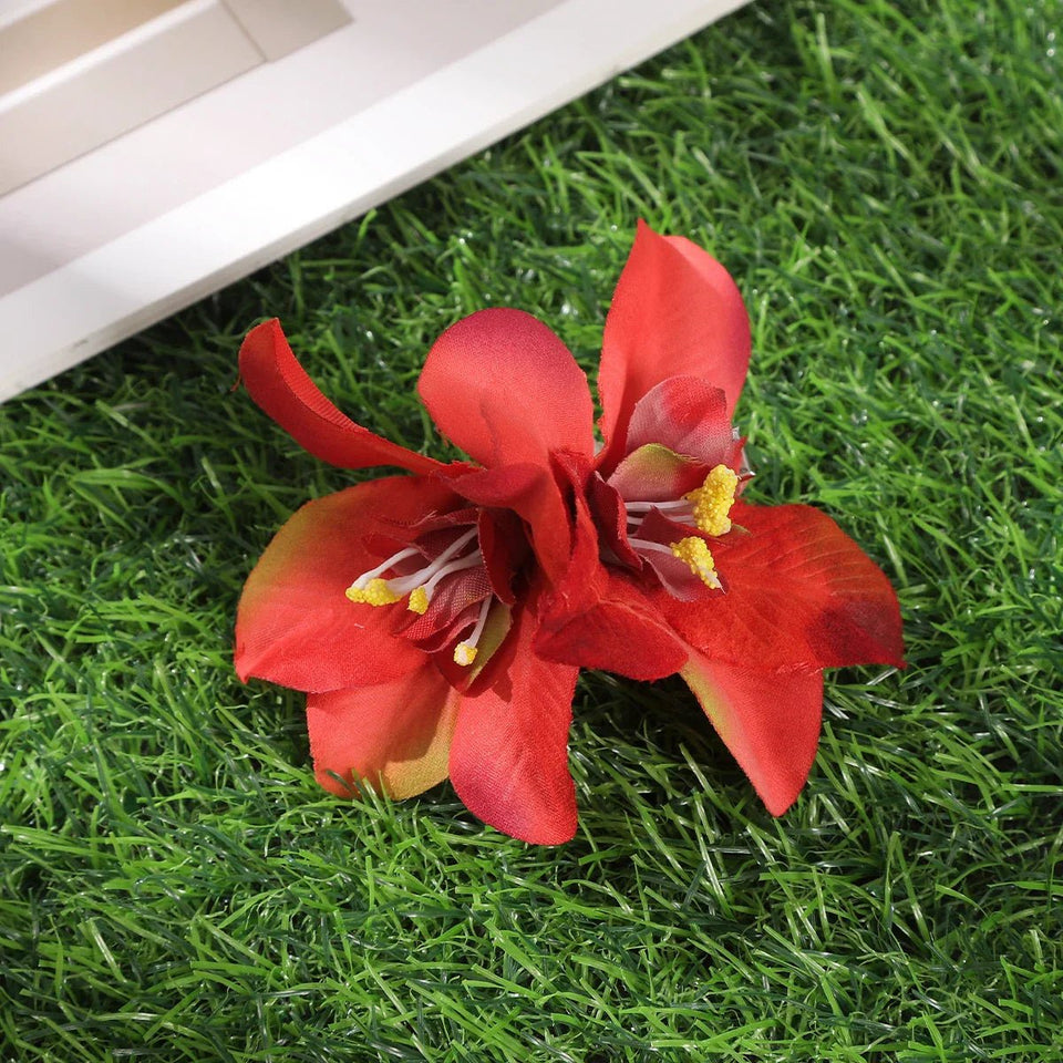 Gladiolus Flowers Small Hair Clip accessory - Wear with style