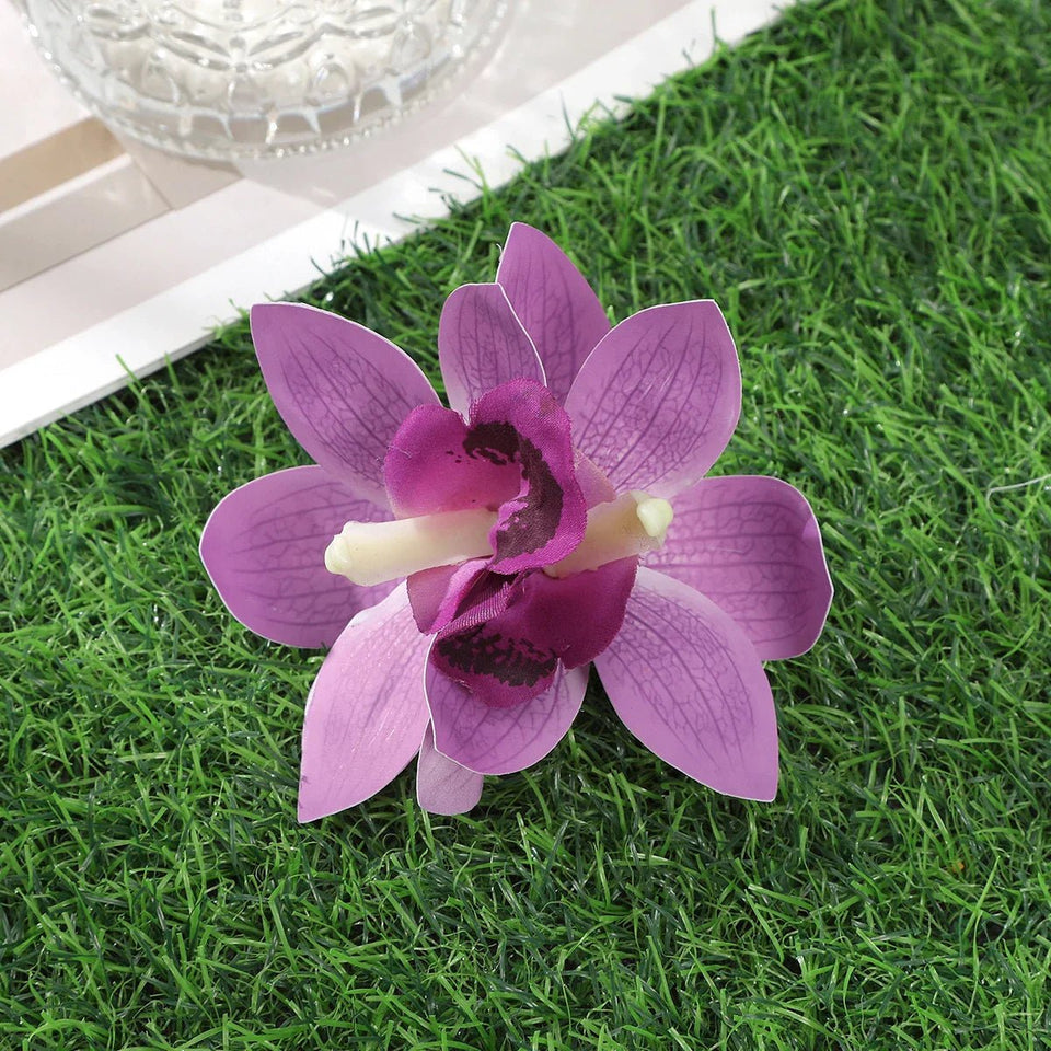 Gladiolus Flowers Small Hair Clip accessory - Wear with style