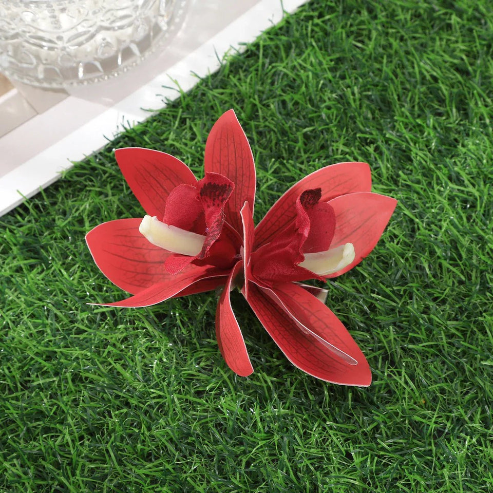 Gladiolus Flowers Small Hair Clip accessory - Wear with style