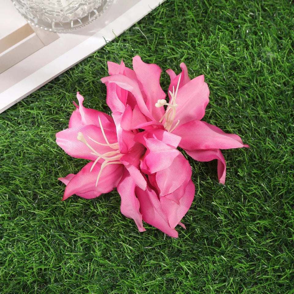 Gladiolus Flowers Small Hair Clip accessory - Wear with style