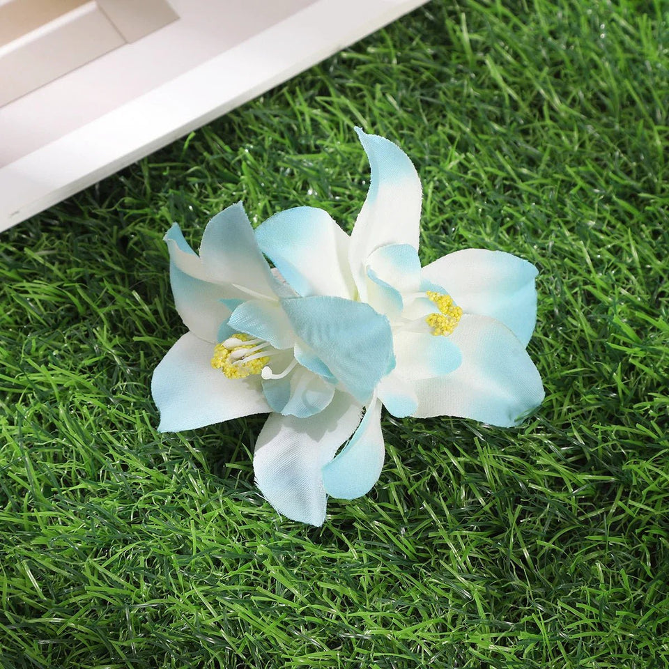 Gladiolus Flowers Small Hair Clip accessory - Wear with style
