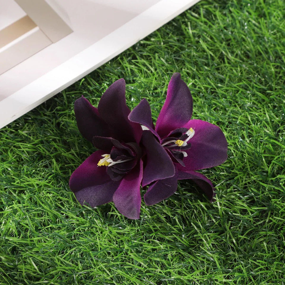 Gladiolus Flowers Small Hair Clip accessory - Wear with style