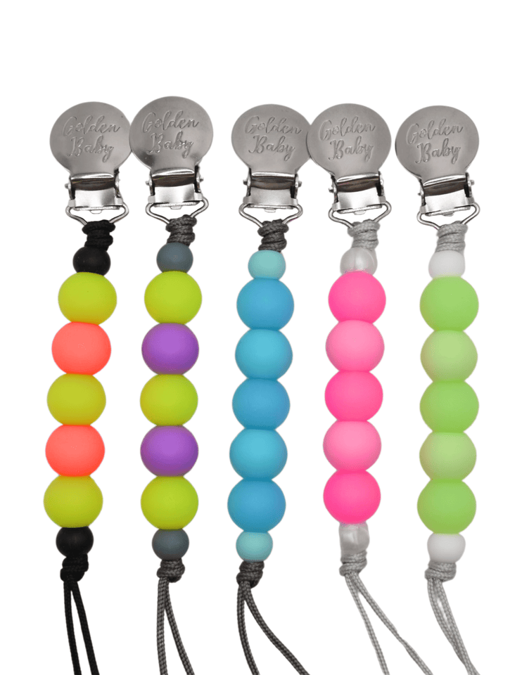 Glow in the Dark Pacifier Clip // Blue - Wear with style