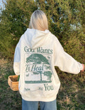 God Heals Unisex Hoodie - Wear with style