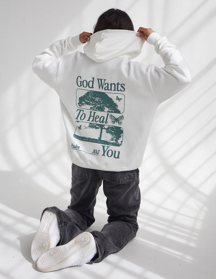 God Heals Unisex Hoodie - Wear with style
