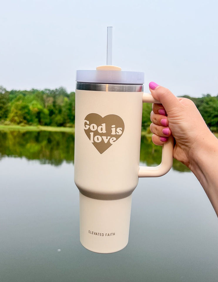 God is Love 40 oz Tumbler - Wear with style