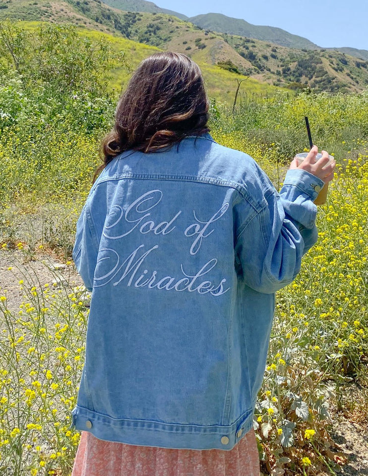 God of Miracles Denim Jacket - Wear with style