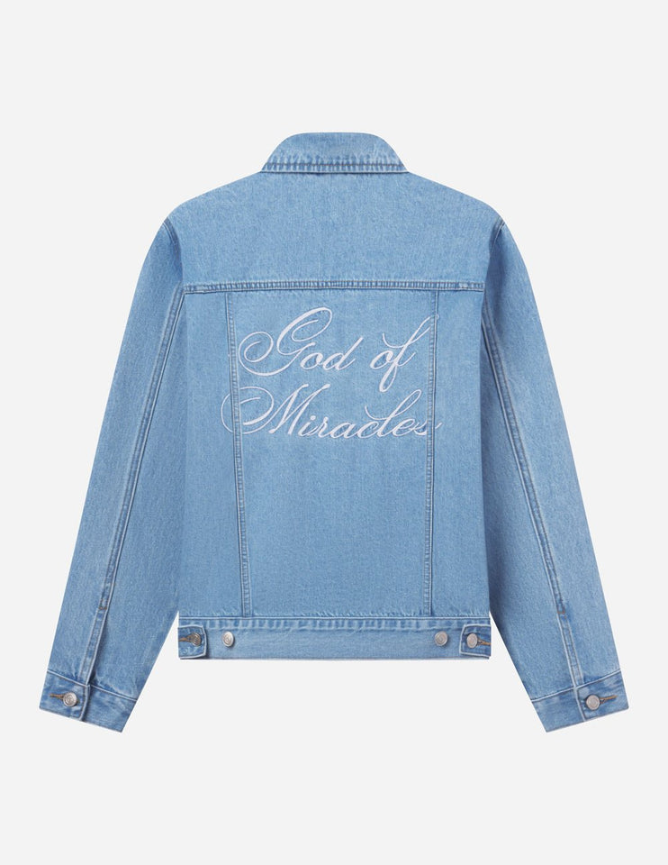 God of Miracles Denim Jacket - Wear with style