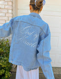 God of Miracles Denim Jacket - Wear with style