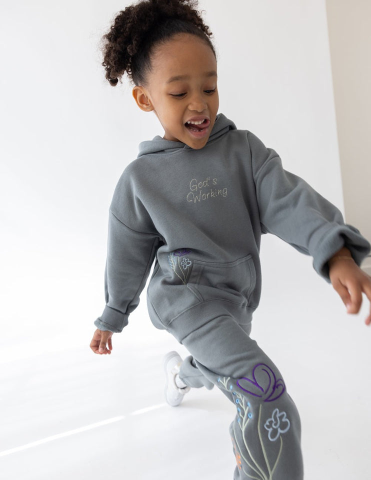 God's Still Working Kids Hoodie - Wear with style