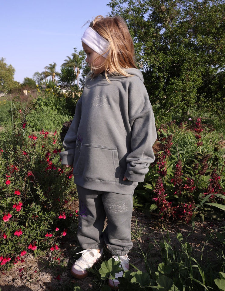 God's Still Working Kids Hoodie - Wear with style