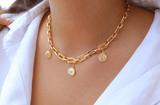 Gold Coin Medallion Necklace - Wear with style