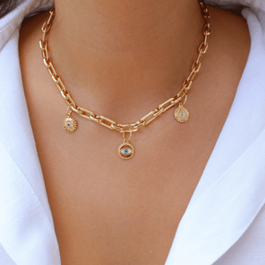 Gold Coin Medallion Necklace - Wear with style