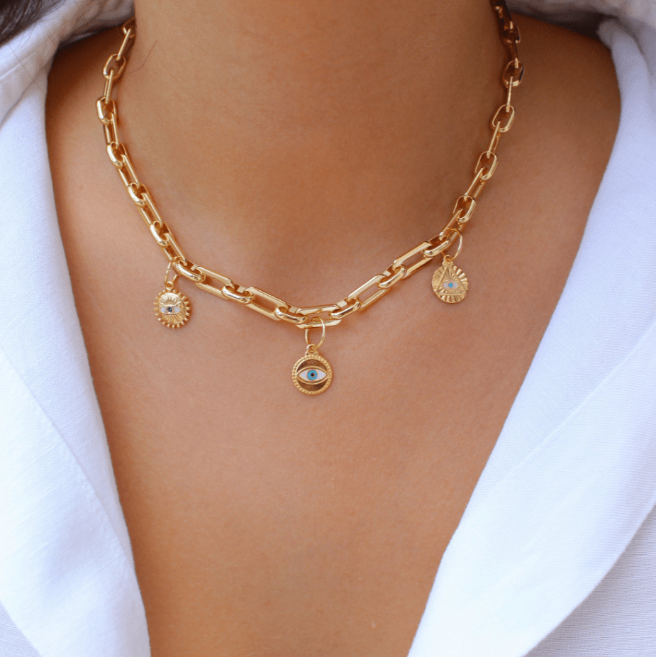 Gold Coin Medallion Necklace - Wear with style