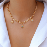 Gold Coin Medallion Necklace - Wear with style