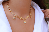 Gold Coin Medallion Necklace - Wear with style