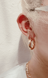 Gold Twist Hoops - Wear with style