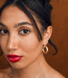 Gold Twist Hoops - Wear with style